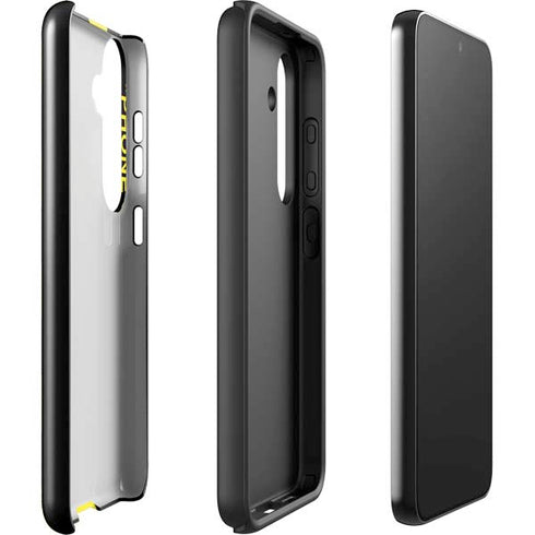Black and Yellow Stripes Galaxy S25 Impact Case